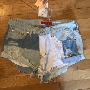 Signature8 Multicolor denim shorts